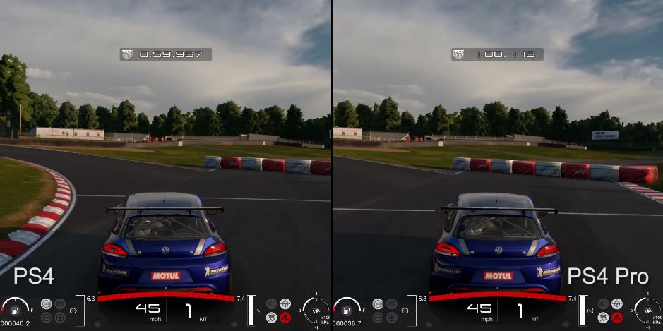 Gran Turismo Sport Beta PlayStation 4 vs PlayStation 4 Pro 740x370 0