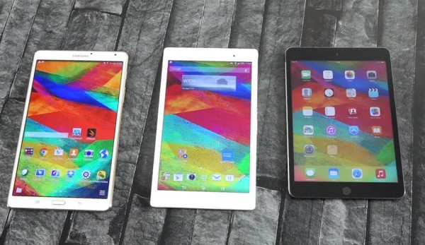 Comparação: iPad Mini 3, Xperia Z3 Tablet Compact e Galaxy Tab S 8.4